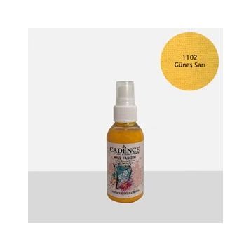 Cadence 100 ml 1102 Güneş Sarı Your Fashion Sprey Kumaş Boyası
