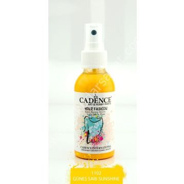 Cadence 100 ml 1102 Güneş Sarı Your Fashion Sprey Kumaş Boyası