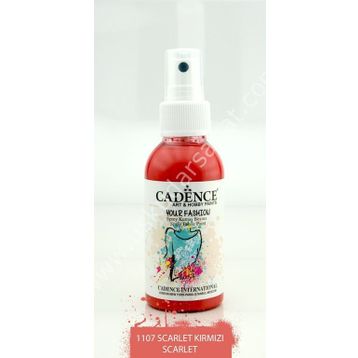 Cadence 100 ml 1107 Scarlet Kırmızı Your Fashion Sprey Kumaş Boyası