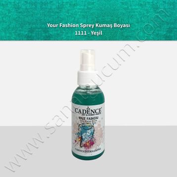 Cadence 100 ml 1111 Yeşil Your Fashion Sprey Kumaş Boyası