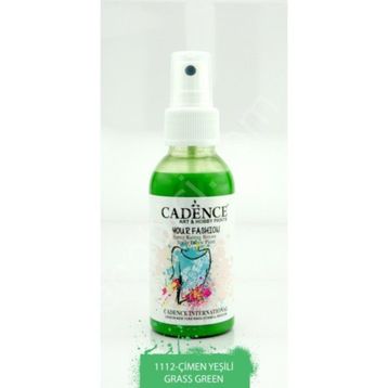 Cadence 100 ml 1112 Çimen Yeşili Your Fashion Sprey Kumaş Boyası