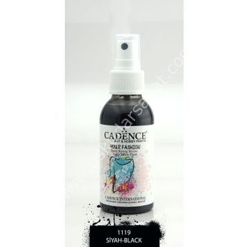 Cadence 100 ml 1119 Siyah Your Fashion Sprey Kumaş Boyası