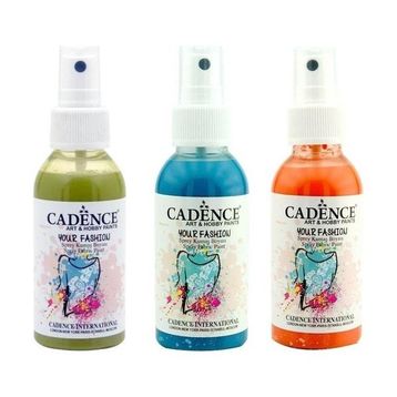 Cadence 100 ml 3'lü Sprey Kumaş Boyası