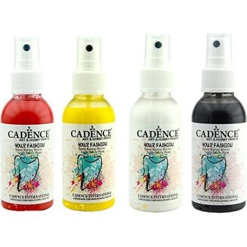 Cadence 100 ml 4'lü Siyah Sprey Kumaş Boyası