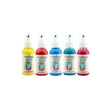 Cadence 100 ml 5'li Siyah Sprey Kumaş Boyası