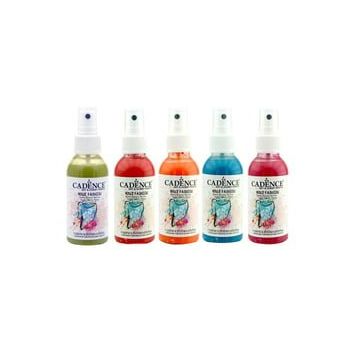 Cadence 100 ml 5'li Siyah Sprey Kumaş Boyası