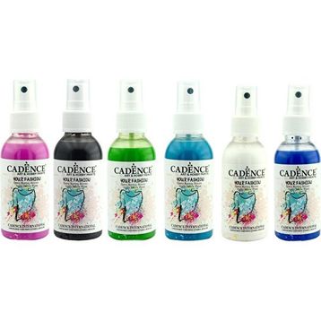 Cadence 100 ml 6'lı Sprey Kumaş Boyası