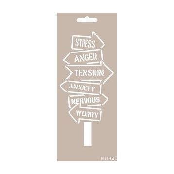 Cadence 10x20 cm MU-66 Mix Media Stencil
