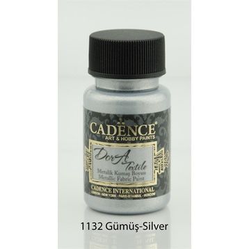 Cadence 1132 Gümüş Dora Metalik Kumaş Boyası