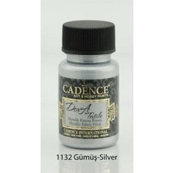 Cadence 1132 Gümüş Dora Metalik Kumaş Boyası