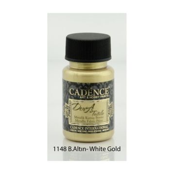 Cadence 1148 Beyaz Altın Dora Metalik Kumaş Boyası