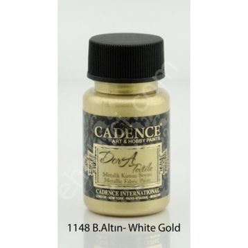 Cadence 1148 Beyaz Altın Dora Metalik Kumaş Boyası