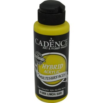 Cadence 120 ML H008 Limon Sarı Hybrid Multisurfaces Akrilik Boya