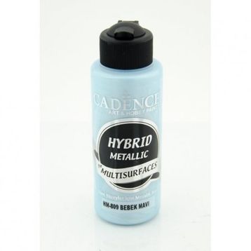 Cadence 120 ml H809 Metalik Bebek Mavi Hybrid Metallic For Multisurfaces Tüm Yüzeyler İçin Metalik Boya
