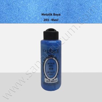 Cadence 203 Mavi 120 ml Metalik Boya