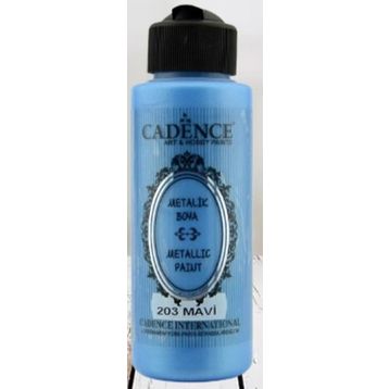 Cadence 203 Mavi 120 ml Metalik Boya