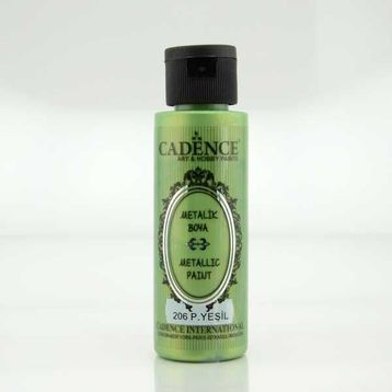 Cadence 206 Pastel Yeşil 70 ml Metalik Akrilik Boya