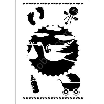 Cadence 21x30 Kcs-003 Çocuk Desen Stencil Şablon