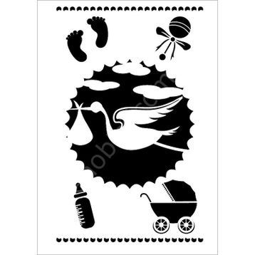 Cadence 21x30 Kcs-003 Çocuk Desen Stencil Şablon