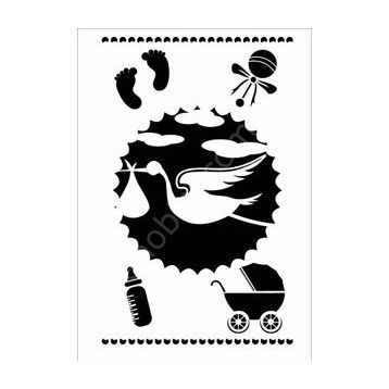 Cadence 21x30 Kcs-003 Çocuk Desen Stencil Şablon