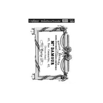 Cadence 25x35 cm HDT-037 Home Decor Transfer