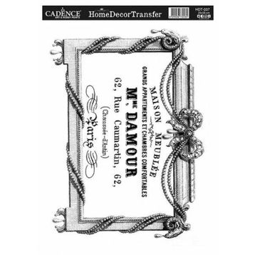 Cadence 25x35 cm HDT-037 Home Decor Transfer