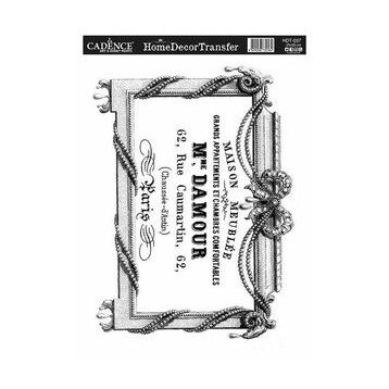 Cadence 25x35 cm HDT-037 Home Decor Transfer