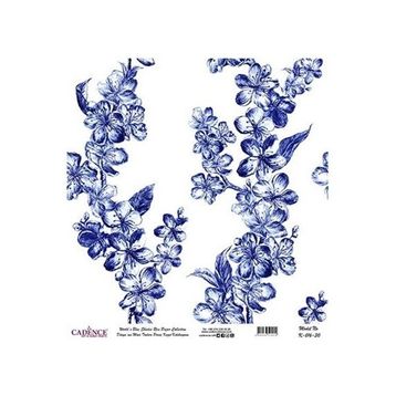 Cadence 30x32 cm K016 Boya Dünya'nın Mavi Tonları Pirinç Kağıt