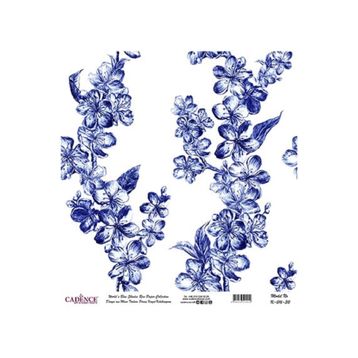 Cadence 30x32 cm K016 Boya Dünya'nın Mavi Tonları Pirinç Kağıt