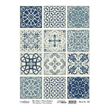 Cadence 30x42 cm Model 720 Karo Koleksiyon Pirinç Dekopaj Kağıdı