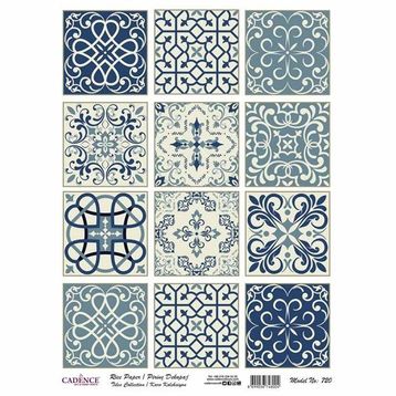 Cadence 30x42 cm Model 720 Karo Koleksiyon Pirinç Dekopaj Kağıdı