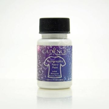 Cadence 50 ml Şeffaf Hologram Simli Kumaş Boyası
