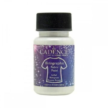 Cadence 50 ml Şeffaf Hologram Simli Kumaş Boyası