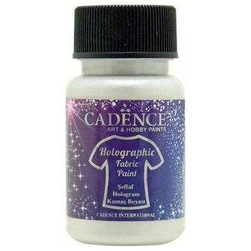 Cadence 50 ml Şeffaf Hologram Simli Kumaş Boyası