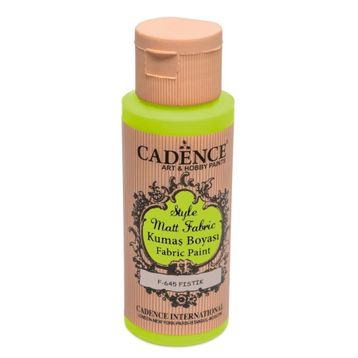 Cadence 59 ml F-645 Fıstık Yeşili Sytle Matt Kumaş Boyası