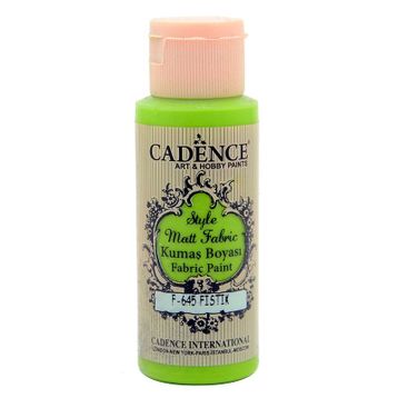 Cadence 59 ml F-645 Fıstık Yeşili Sytle Matt Kumaş Boyası