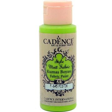 Cadence 59 ml F-645 Fıstık Yeşili Sytle Matt Kumaş Boyası