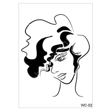 Cadence A4 Woman Collection WC-02 Stencil Şablon