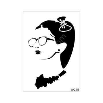 Cadence A4 Woman Collection WC-06 Stencil Şablon