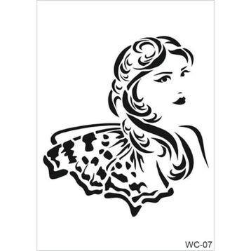 Cadence A4 Woman Collection WC-07 Stencil Şablon