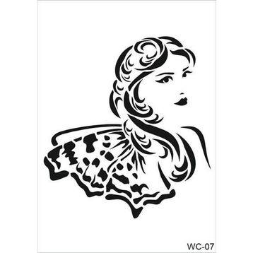 Cadence A4 Woman Collection WC-07 Stencil Şablon