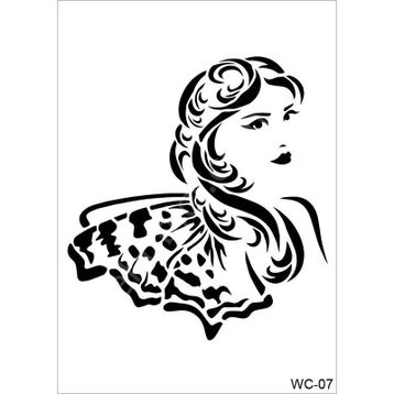 Cadence A4 Woman Collection WC-07 Stencil Şablon