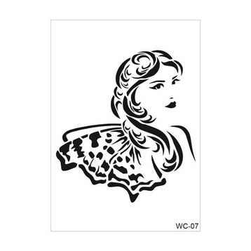 Cadence A4 Woman Collection WC-07 Stencil Şablon