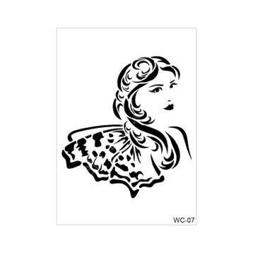 Cadence A4 Woman Collection WC-07 Stencil Şablon
