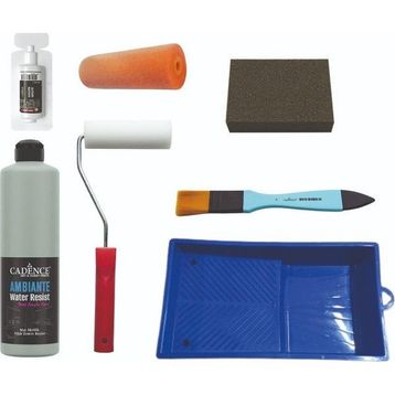 Cadence Ambiente 250 ml Ihlamur Yeşili Islak Zemin Boya Seti