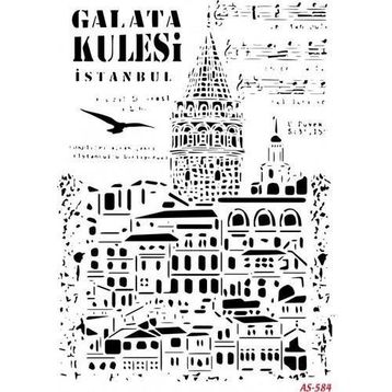 Cadence AS584 21x29 cm Stencil Şablon