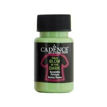 Cadence Boya Karanlıkta Parlayan Koyu Yeşil 50 ml Kumaş Boyası