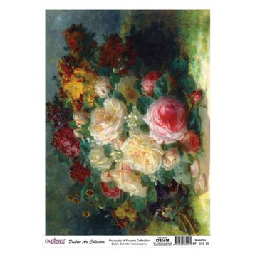 Cadence Çiçek Serisi BF33 30x42 cm Pirinç Dekupaj Kağıdı