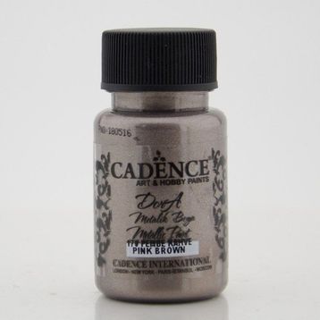 Cadence Dora 50 ml 184 Acı Kahve Metalik Ekstra Simli Parlak Örtücü Boya