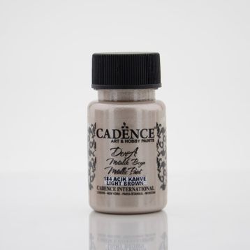 Cadence Dora 50 ml 184 Acı Kahve Metalik Ekstra Simli Parlak Örtücü Boya